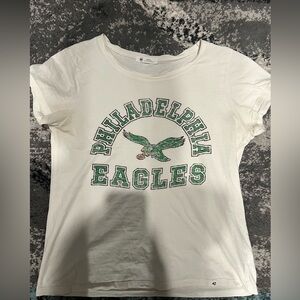 Women’s small Philadelphia Eagles vintage logo Kelly green short sleeve